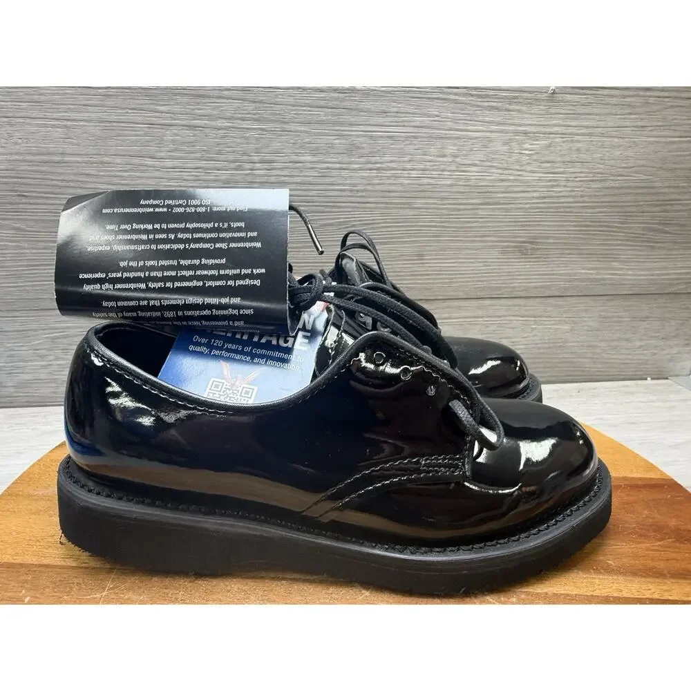 Women's 5 Thorogood Shoes Uniform Classics Poromeric Oxford 831-6027 Black NEW